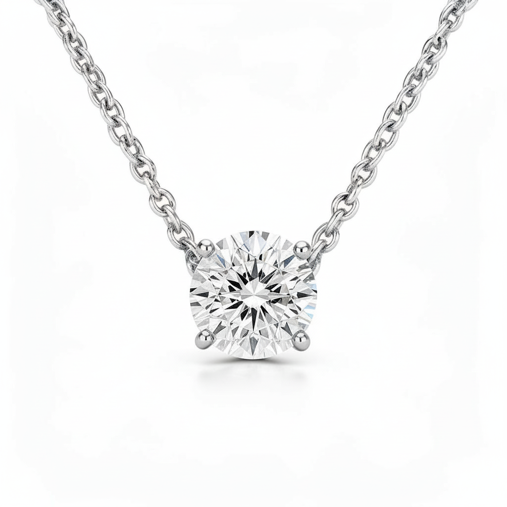 Solitaire Diamond Pendants